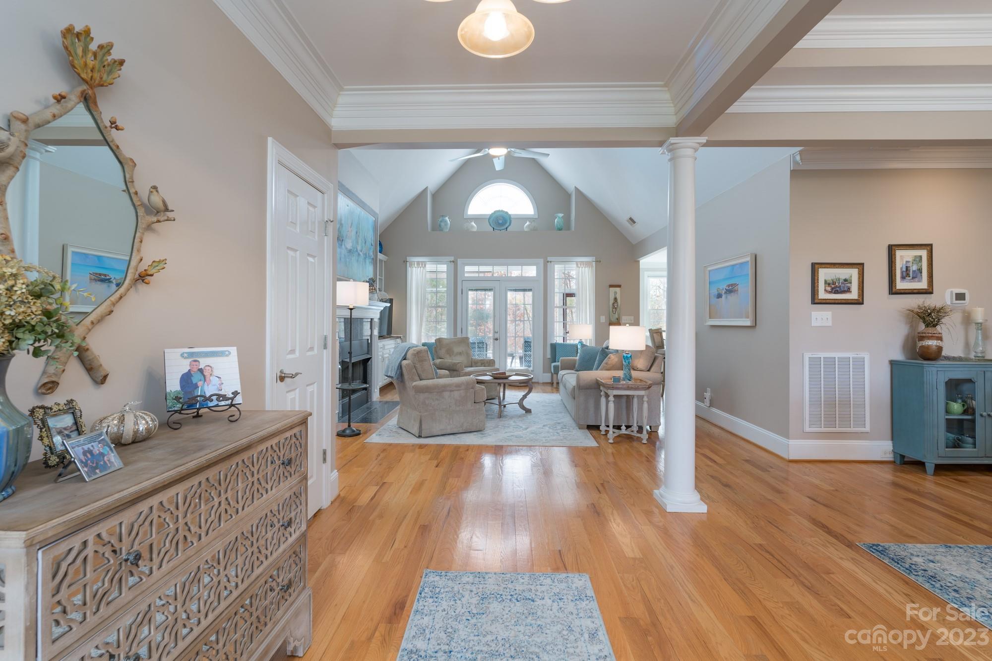 5896 Morning Star Road Lake Wylie, SC 29710 - Photo 5 of 40 a living room with furniture and a wooden floor