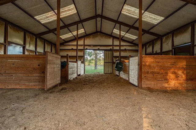 a view of a yard with an outdoor space