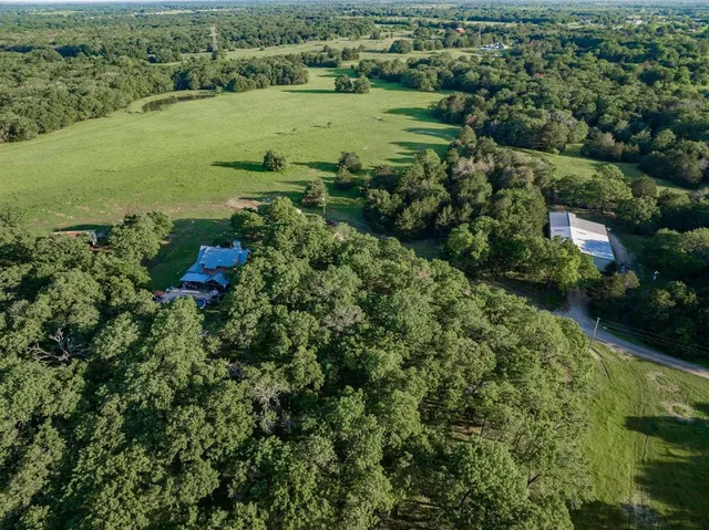 a view of a lake with a city