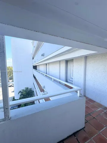 a view of a lake with a terrace