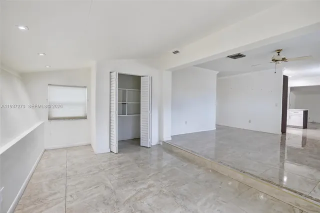 a view of an empty room