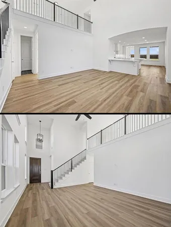 a view of an ocean with beach