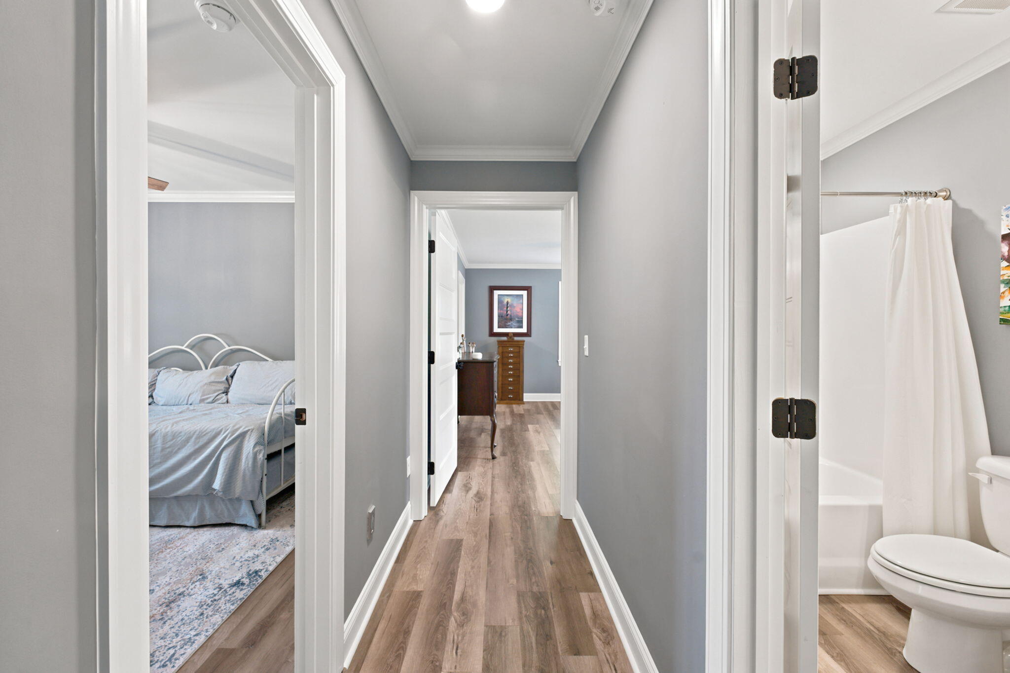 2045 Cains Mill Road Sumter, SC 29154 - Photo 35 of 83 Hallway towards Owner's Suite from main living area of the home