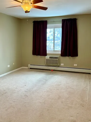 an empty room with window