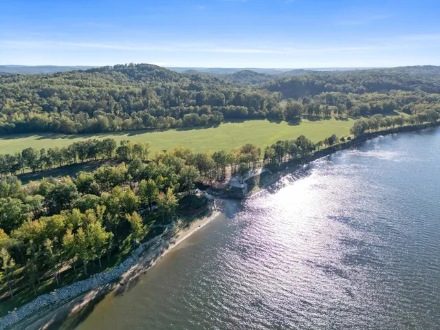 a view of lake and mountain