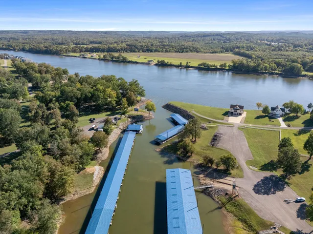 a view of a lake with a mountain