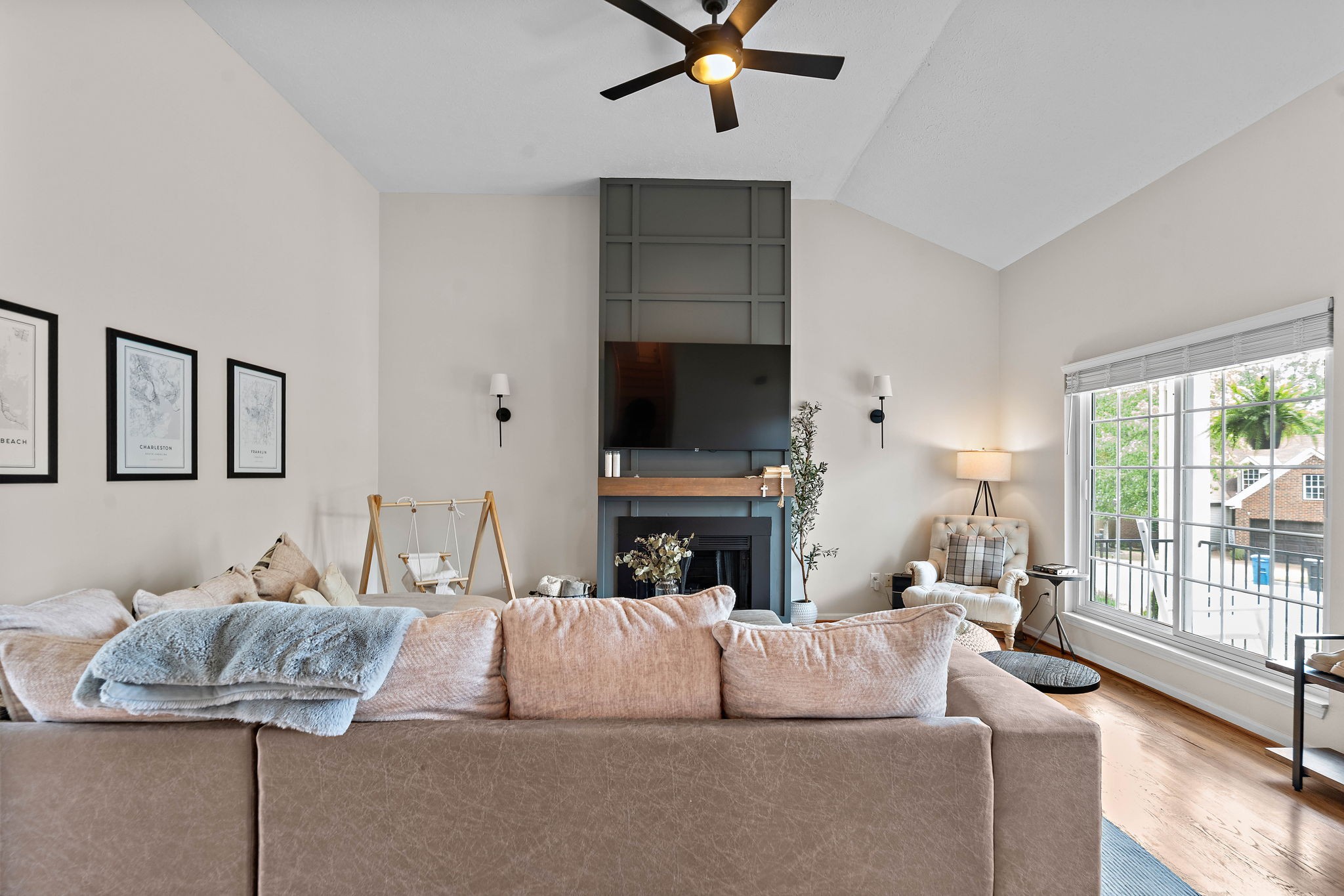 2104 Melody Drive Franklin, TN 37067 - Photo 8 of 30 a living room with furniture and a fireplace