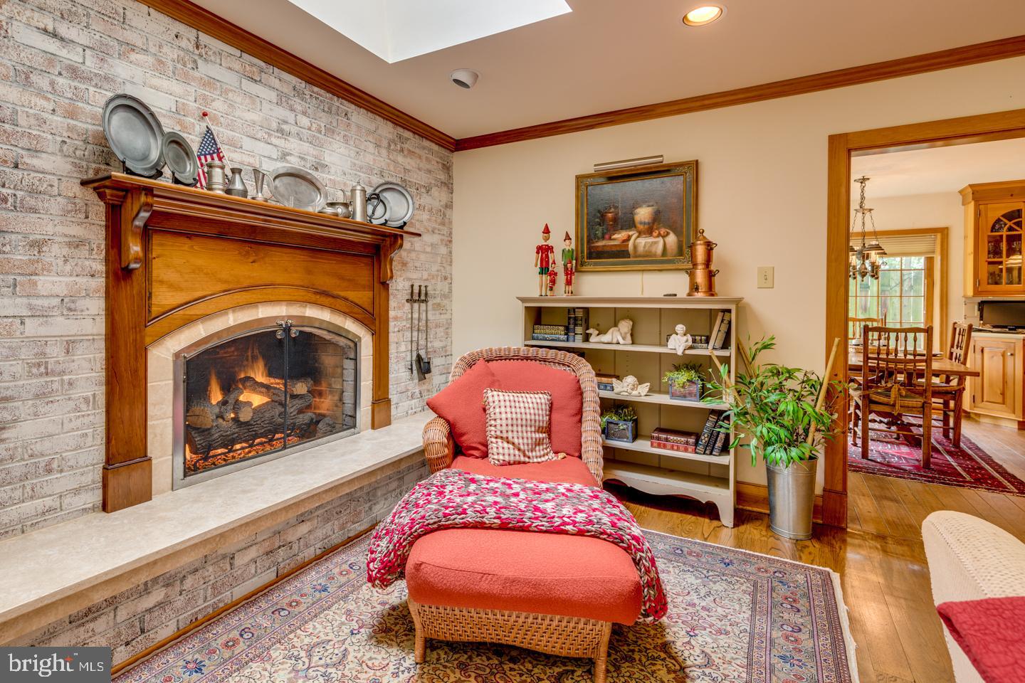 8 Thackery Lane Cherry Hill, NJ 08003 - Photo 14 of 51 Featured wood and brick gas fireplace