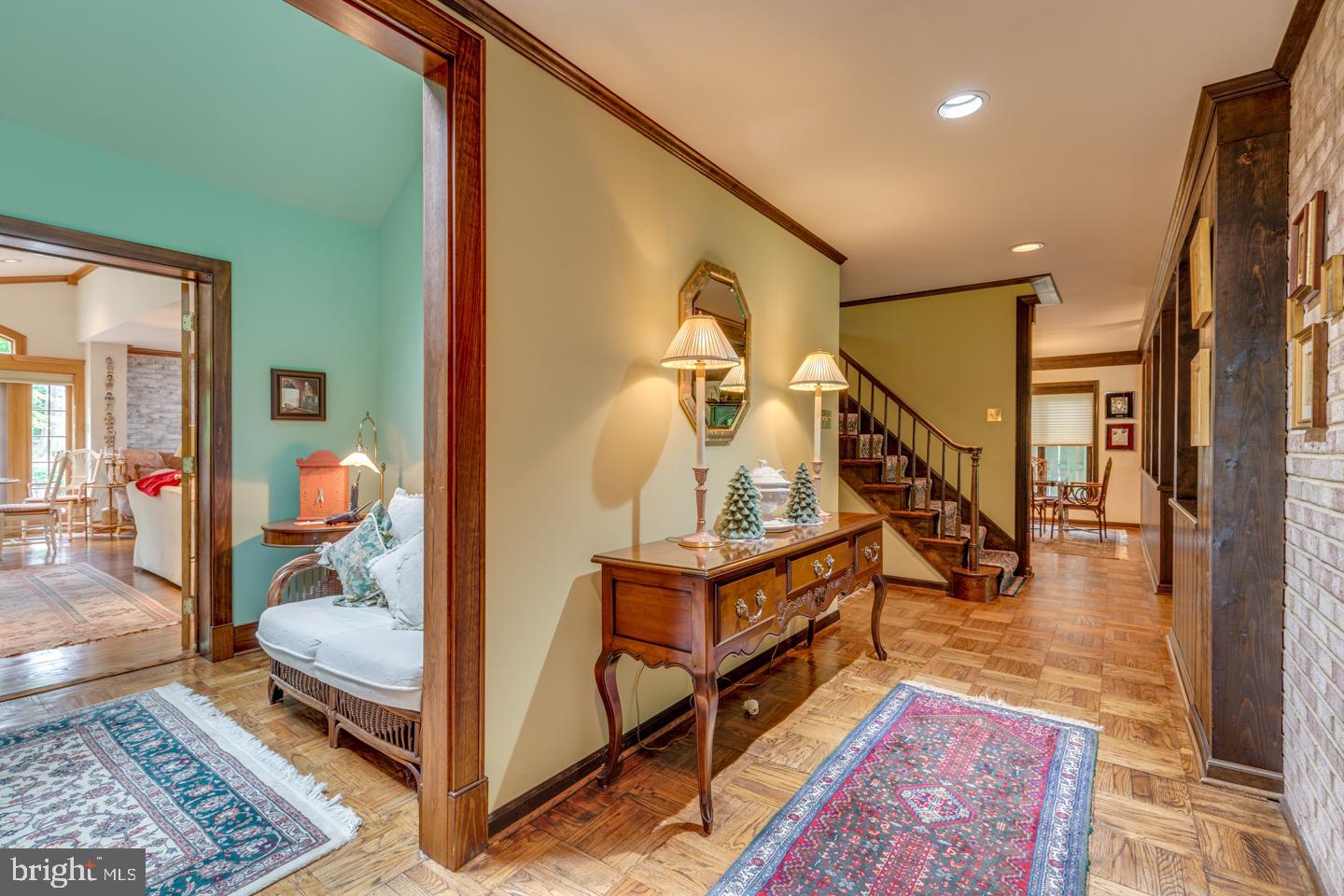 8 Thackery Lane Cherry Hill, NJ 08003 - Photo 7 of 51 Foyer with beautiful parquet floors