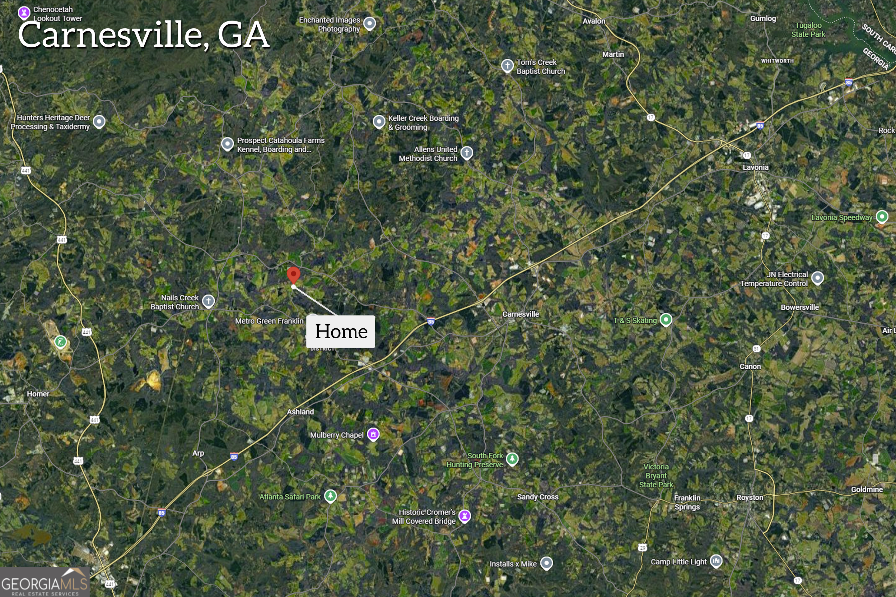 1191 Plain View Road Carnesville, GA 30521 - Photo 61 of 62 a sign broad in the tree