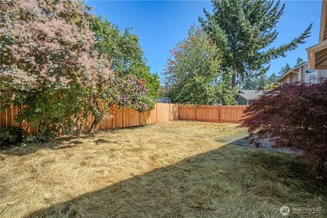 a backyard of a house