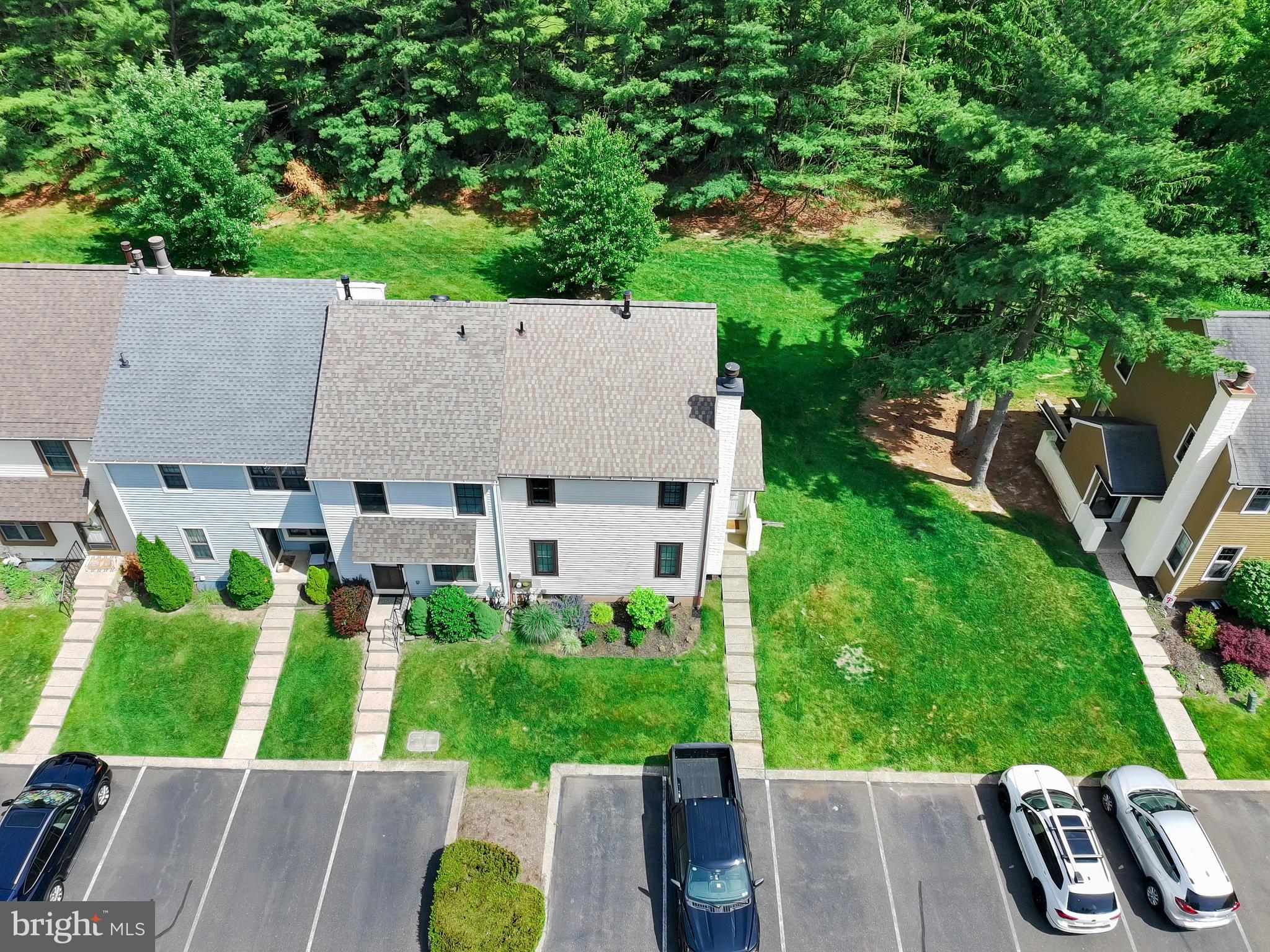 110 Rutledge Court North Wales, PA 19454 - Photo 33 of 35 an aerial view of residential house with outdoor space and car parked