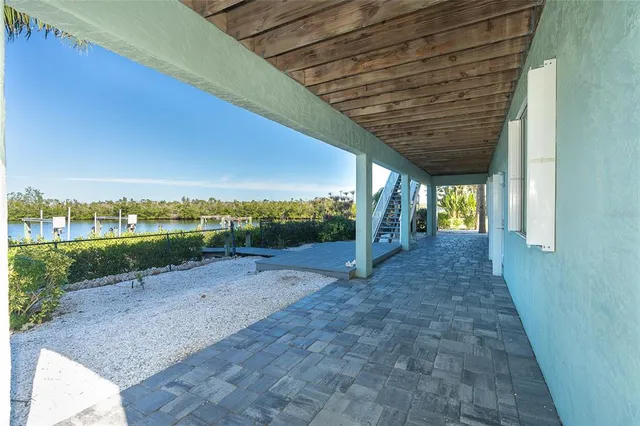 a view of a backyard with plants