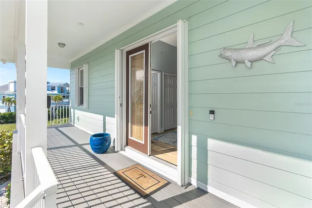a view of a hallway with washer and dryer
