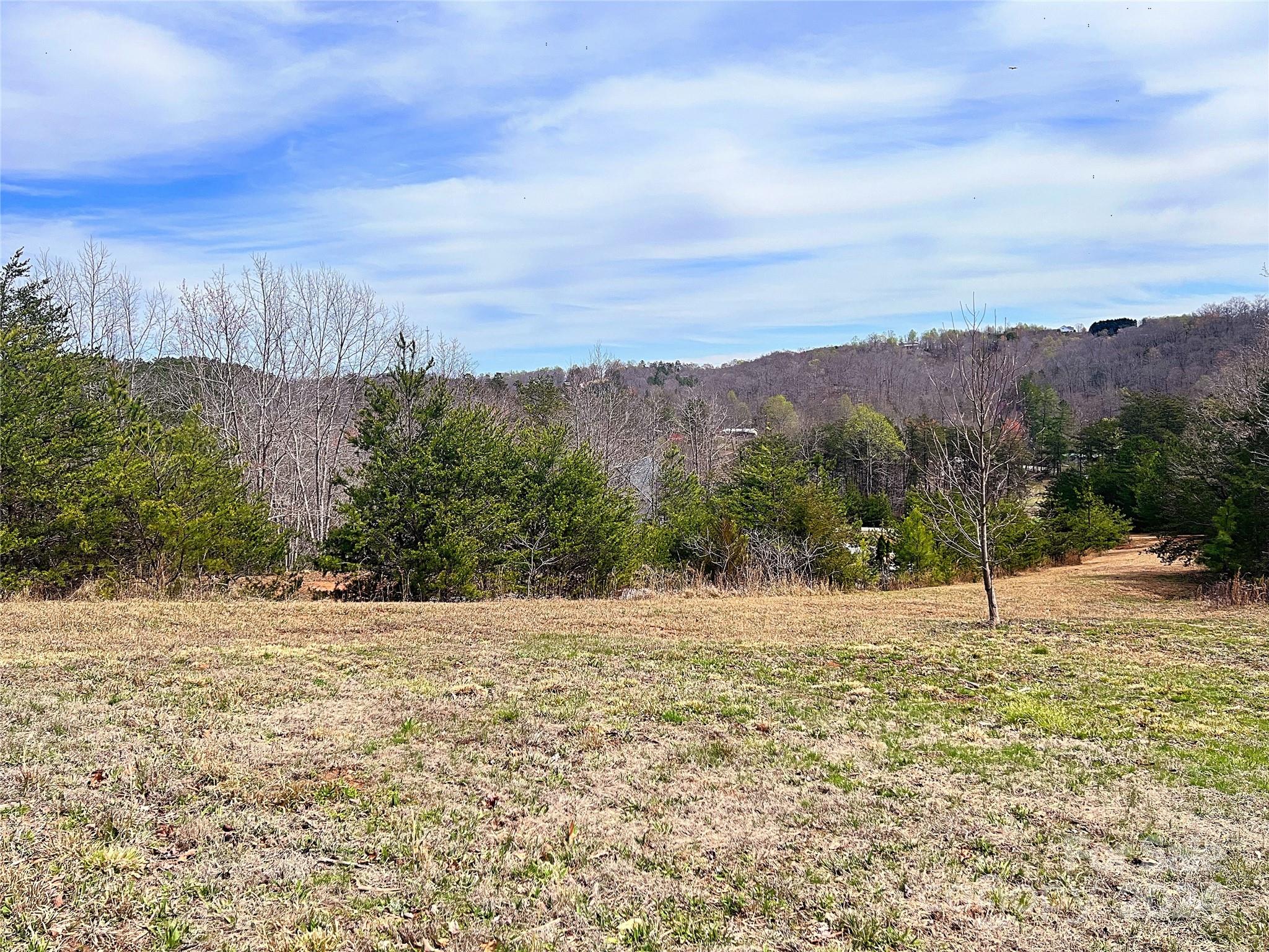 a view of an outdoor space and mountain view