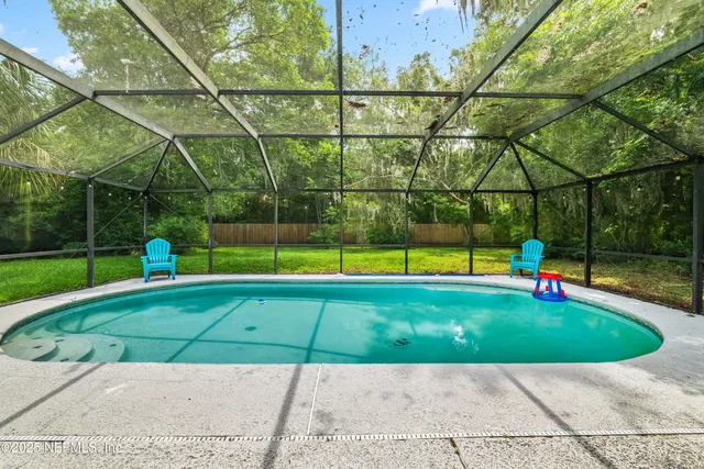 a backyard of a house