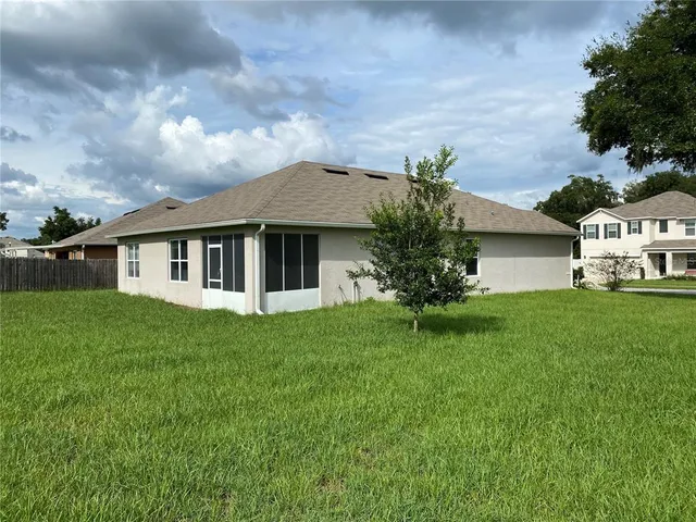 a house view with a garden space