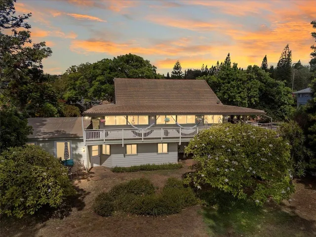 aerial view of a house