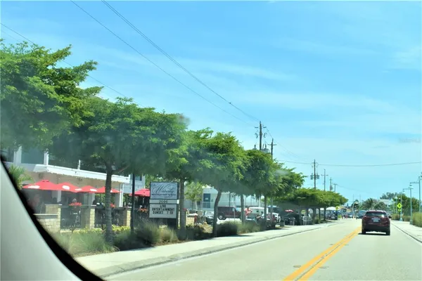 a view of a yard with an outdoor space