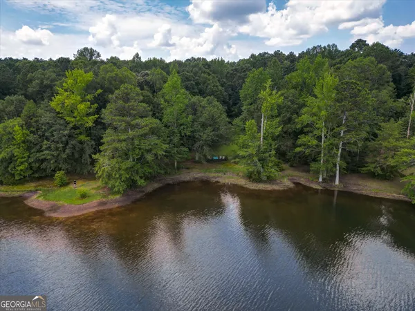 a view of a lake in middle of a room