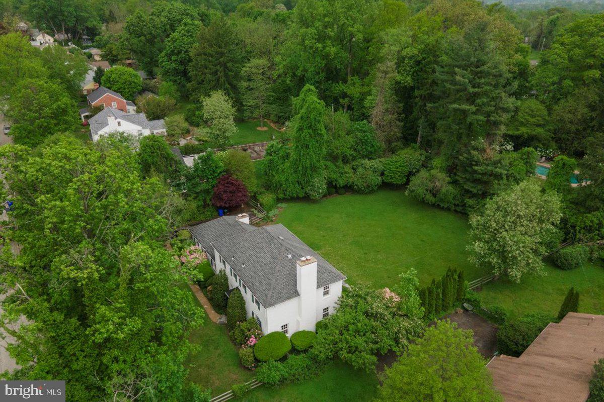 659 Lindley Road Glenside, PA 19038 - Photo 33 of 38 House and Rear Yard Aerial Photo