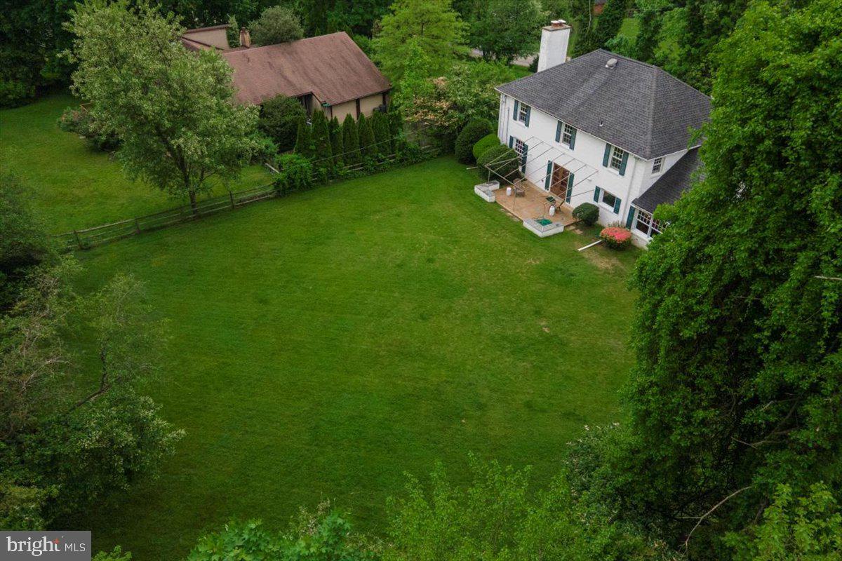 659 Lindley Road Glenside, PA 19038 - Photo 34 of 38 House and Rear Yard Aerial Photo