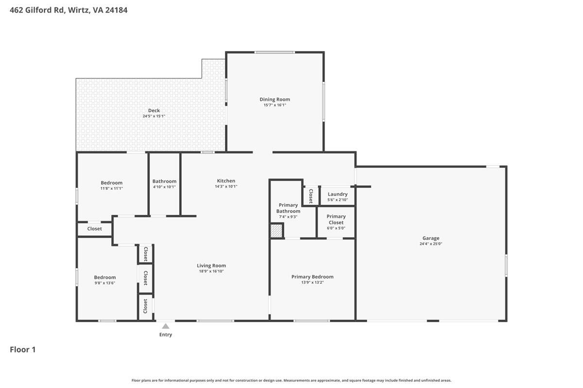 462 Gilford Road Wirtz, VA 24184 - Photo 53 of 53 Floor Plan