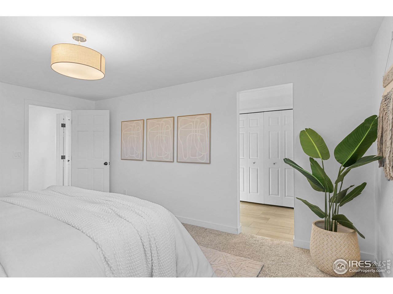 4302 Apple Way Boulder, CO 80301 - Photo 22 of 38 a bedroom with a bed and a potted plant