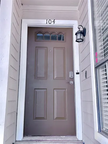 a view of a front door of the house