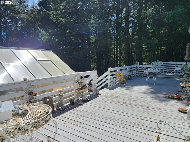 a view of outdoor space with seating