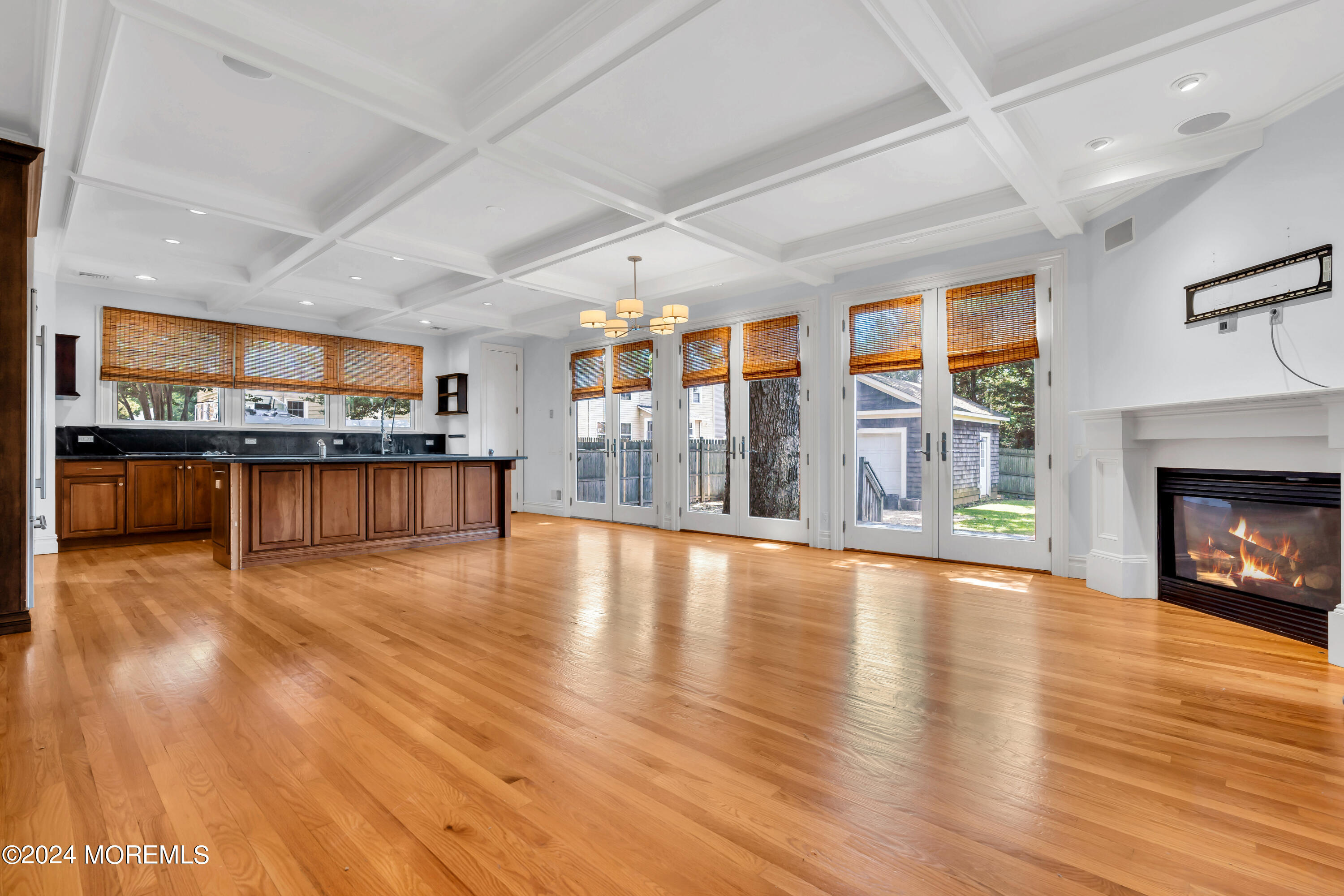 95 River Road Rumson, NJ 07760 - Photo 12 of 19 a view of empty room with wooden floor and a fireplace