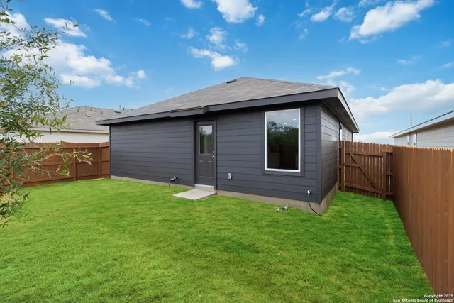 a backyard of a house