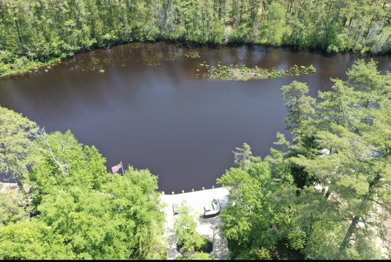 4646 Riverside Drive Sweetwater, NJ 08037 - Photo 17 of 55 an aerial view of a house with a yard and a garden