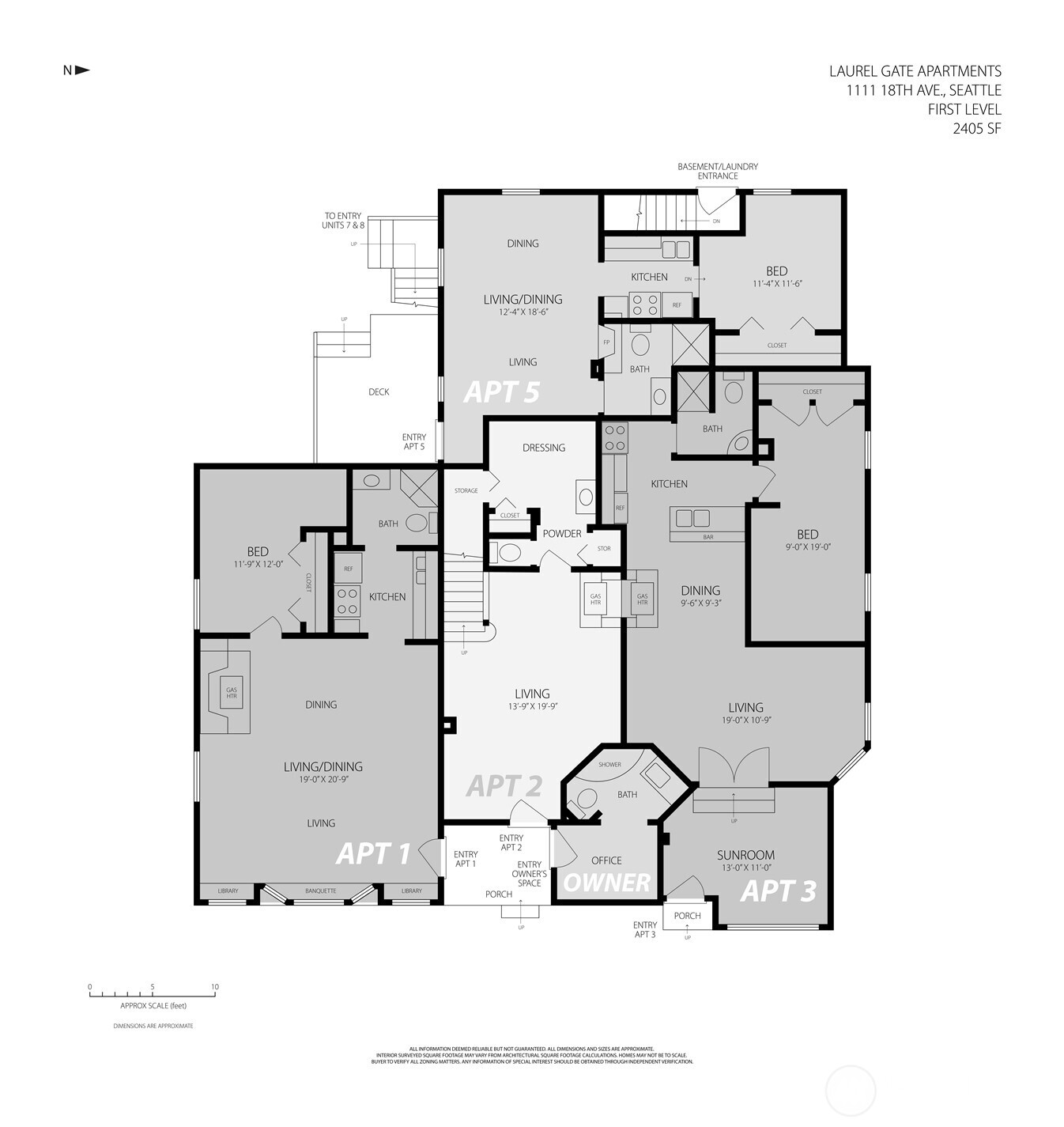 1111 18th Avenue Seattle, WA 98122 - Photo 9 of 40 a picture of a floor plan