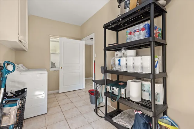 a view of storage and utility room