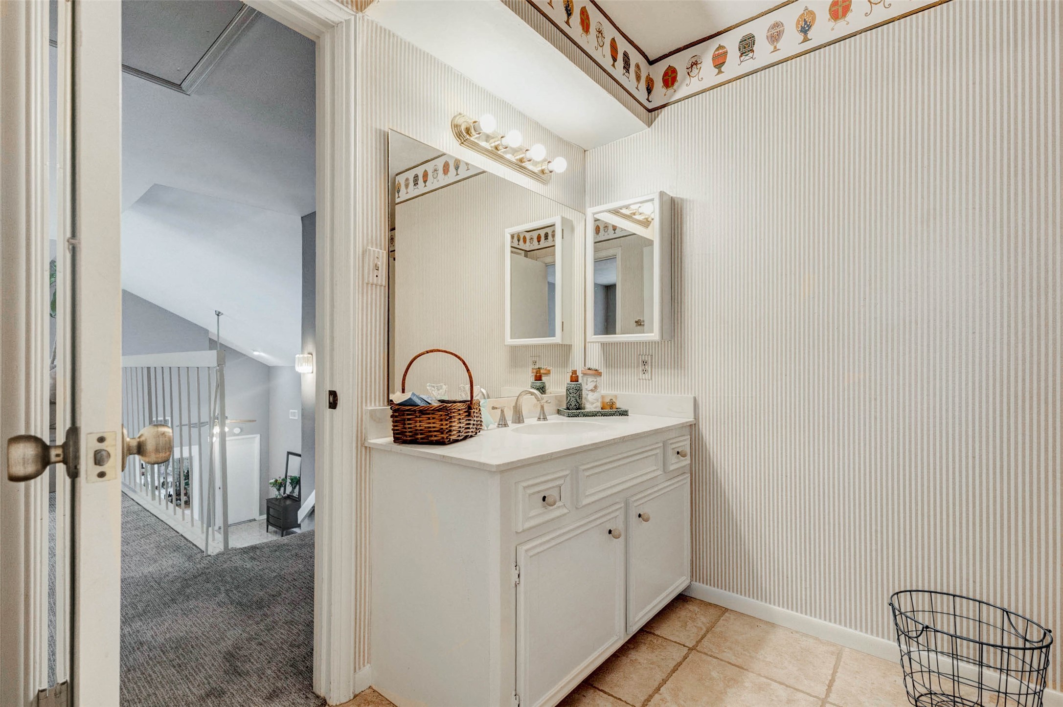 202 Old Bridge Lake Street Houston, TX 77069 - Photo 14 of 27 a bathroom with a double vanity sink mirror and shower