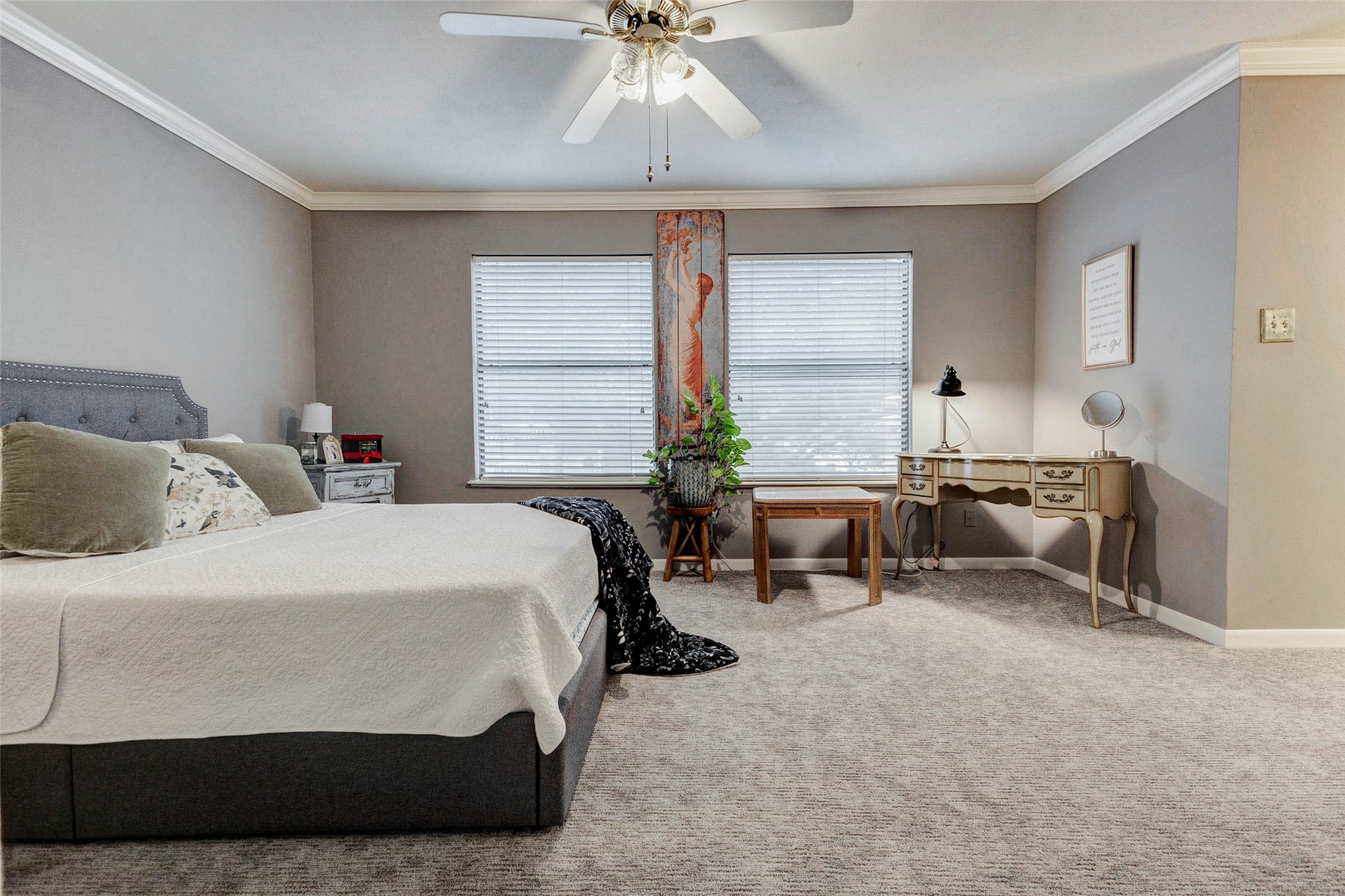 202 Old Bridge Lake Street Houston, TX 77069 - Photo 10 of 27 a bedroom with bed couch and window