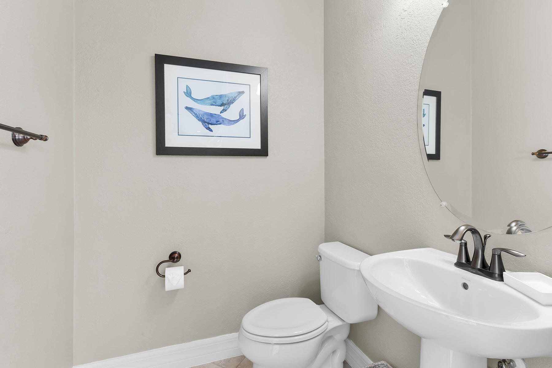 2990 Aviamar Circle Naples, FL 34114 - Photo 26 of 44 a bathroom with a toilet a sink and mirror