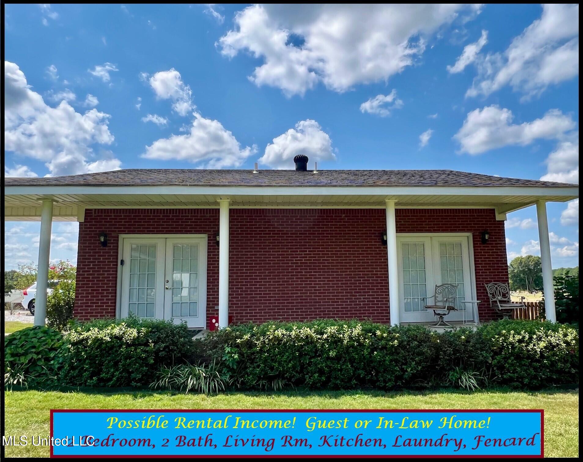 2653 Central Academy Road North Batesville, MS 38606 - Photo 47 of 76 2653 CENTRAL ACADEMY - GUEST HOUSE FRONT