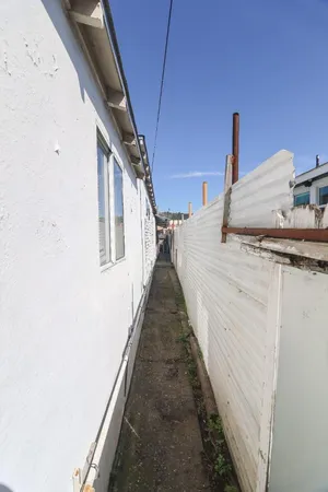 a hallway with stairs