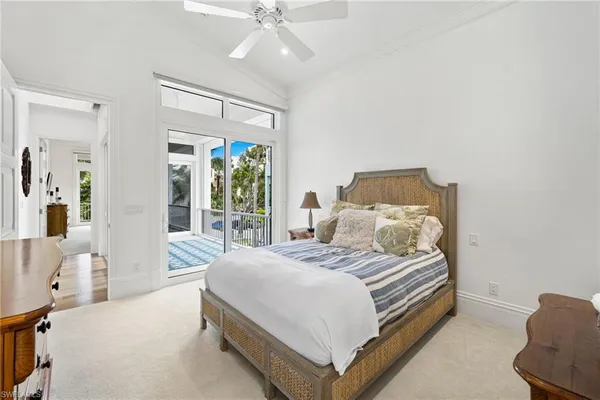 a bed room with a bed and a desk