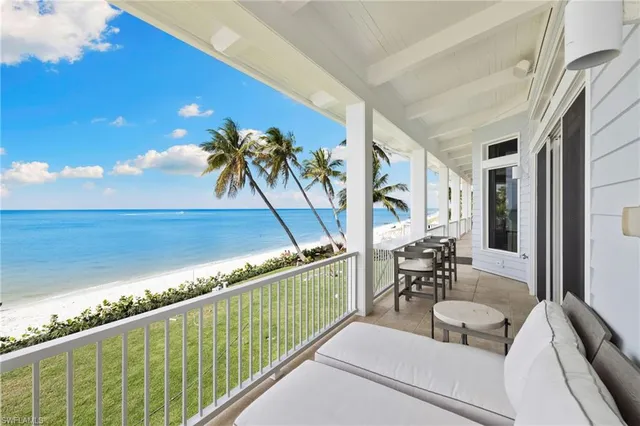 a view of balcony with workspace