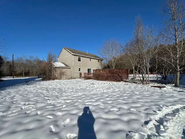 a terrace view with wooden fence