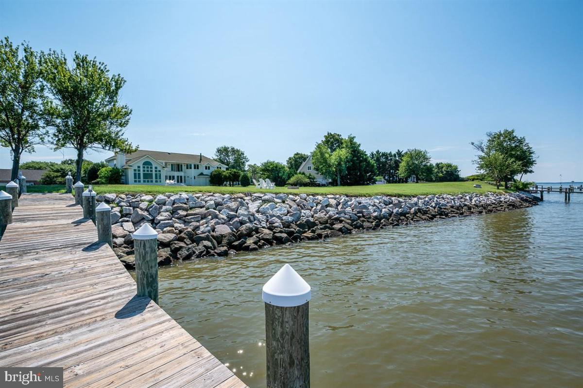 2838 Cox Neck Road Chester, MD 21619 - Photo 41 of 66 Rip Rapped Shoreline looking back towards Home