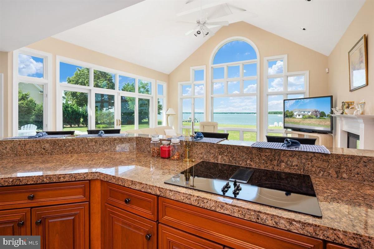2838 Cox Neck Road Chester, MD 21619 - Photo 6 of 66 Gourmet Kitchen w/ Granite & Room for 6 Bar Stools