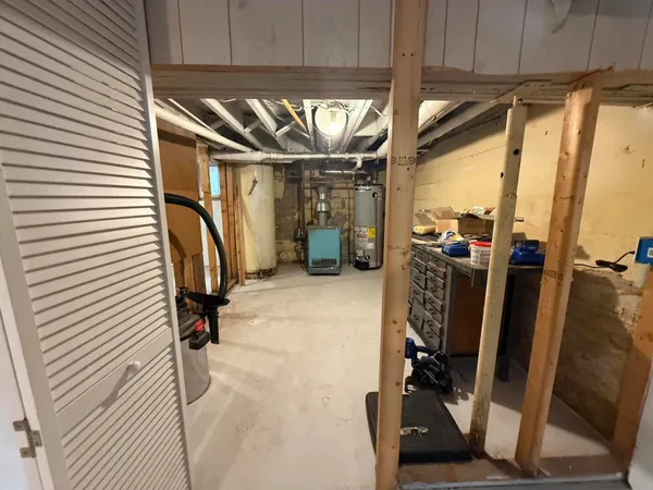a view of a deck with a backyard