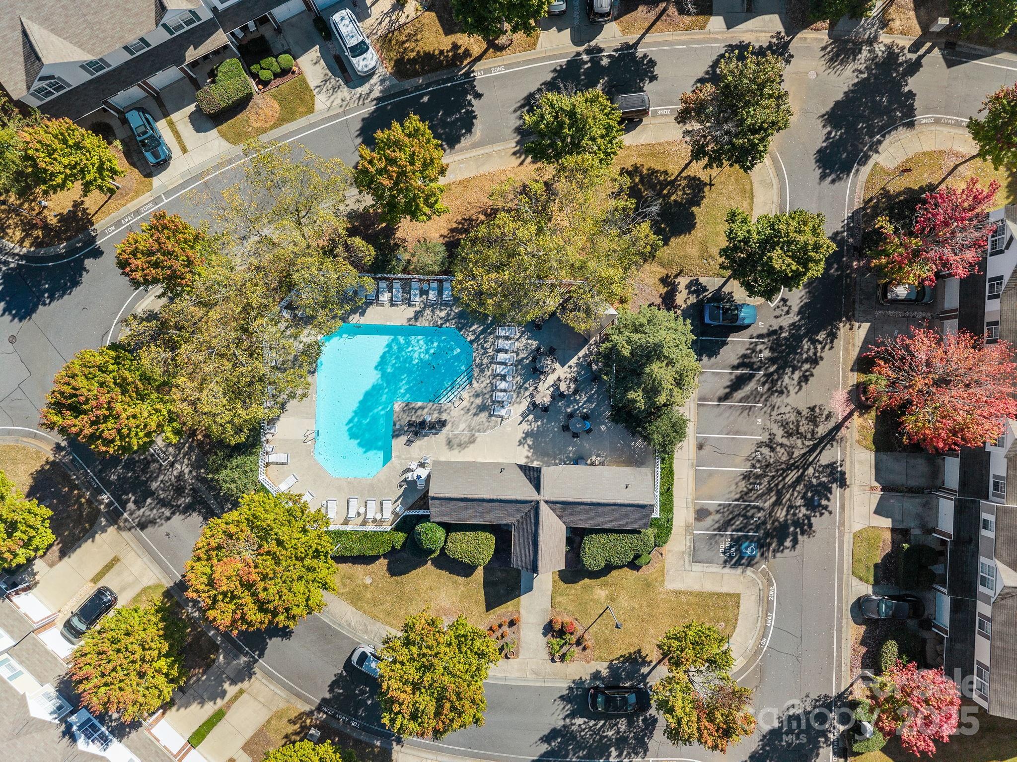 218 Tail Race Lane Fort Mill, SC 29715 - Photo 27 of 42 an aerial view of a house with a yard and garden