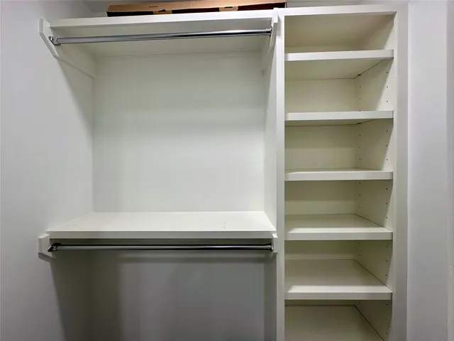 a close view of washer and dryer