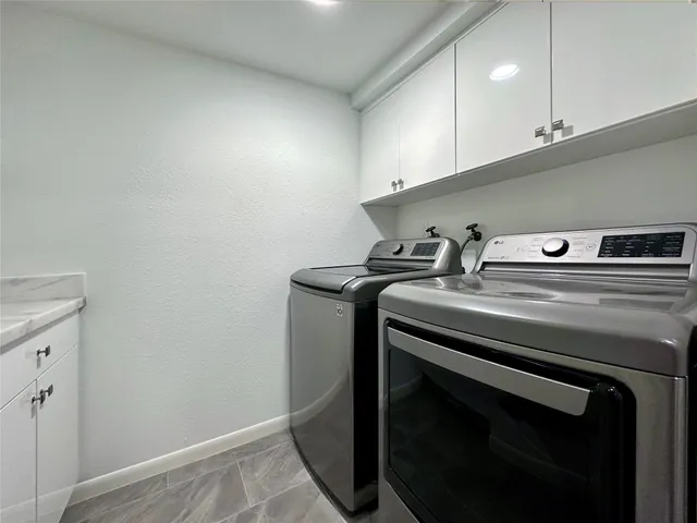 a close view of utility room and sink