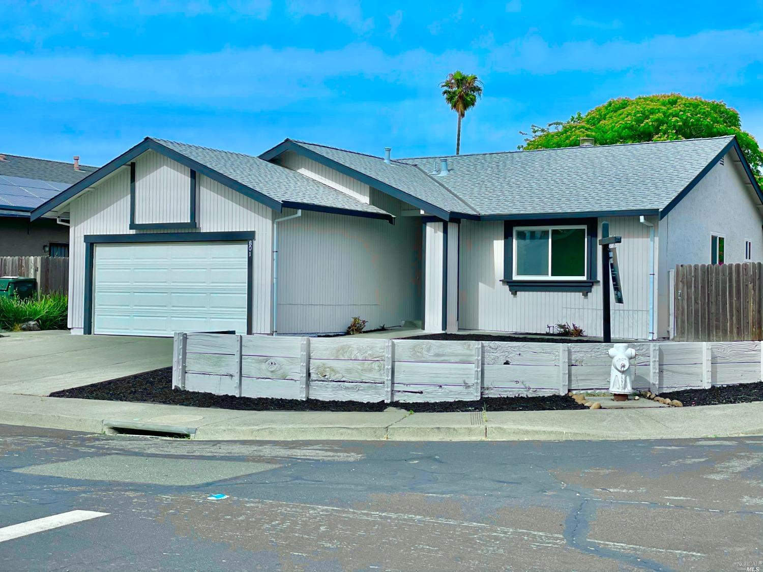 a view of a house with a patio
